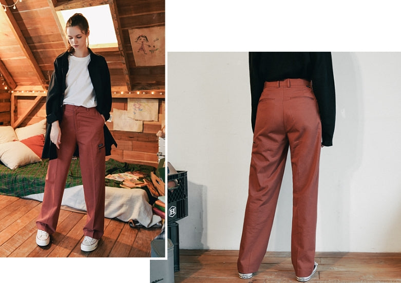 ダブルユーブイプロジェクト(WV PROJECT) PERRIS WIDE SLACKS REDBROWN CJLP7314