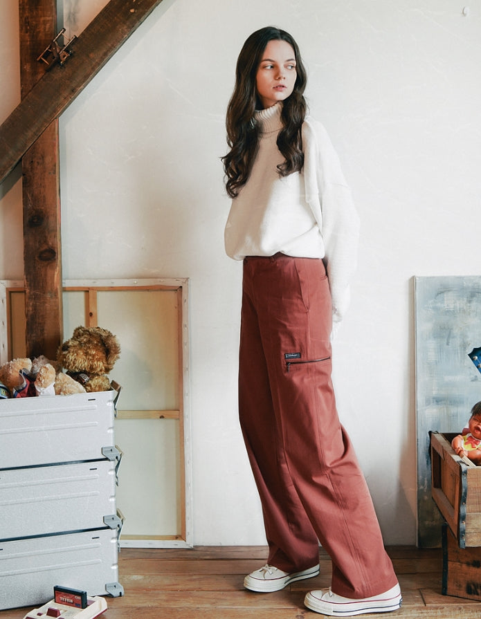 ダブルユーブイプロジェクト(WV PROJECT) PERRIS WIDE SLACKS REDBROWN CJLP7314