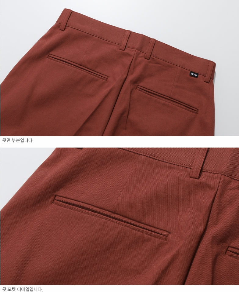 ダブルユーブイプロジェクト(WV PROJECT) PERRIS WIDE SLACKS REDBROWN CJLP7314