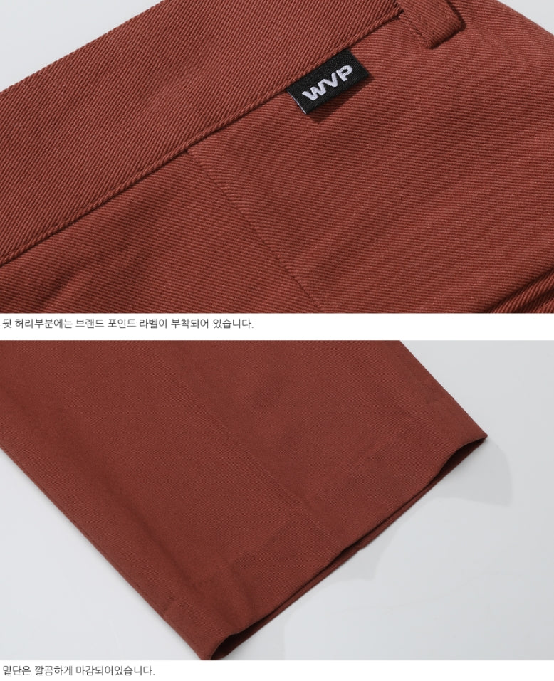 ダブルユーブイプロジェクト(WV PROJECT) PERRIS WIDE SLACKS REDBROWN CJLP7314