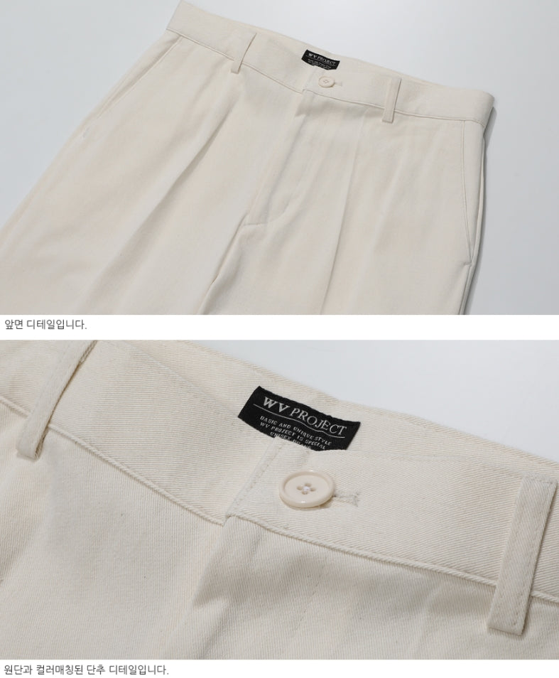 ダブルユーブイプロジェクト(WV PROJECT) PERRIS WIDE SLACKS CREAM CJLP7314