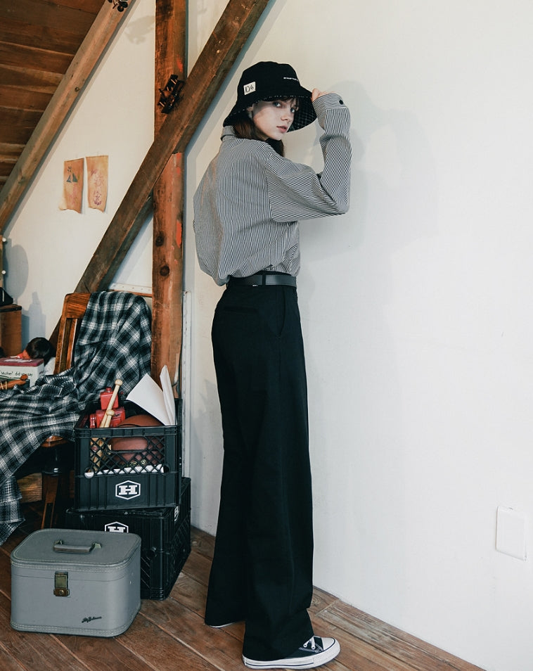 ダブルユーブイプロジェクト(WV PROJECT) PERRIS WIDE SLACKS BLACK CJLP7314