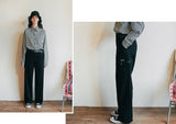 ダブルユーブイプロジェクト(WV PROJECT) PERRIS WIDE SLACKS BLACK CJLP7314