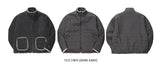 ダブルユーブイプロジェクト(WV PROJECT) DILL LINE REVERSIBLE FLEECE ZIPUP DARKGRAY MJOT7296