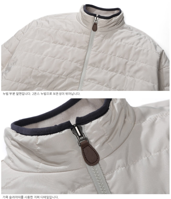ダブルユーブイプロジェクト(WV PROJECT) DILL LINE REVERSIBLE FLEECE ZIPUP BEIGE MJOT7296