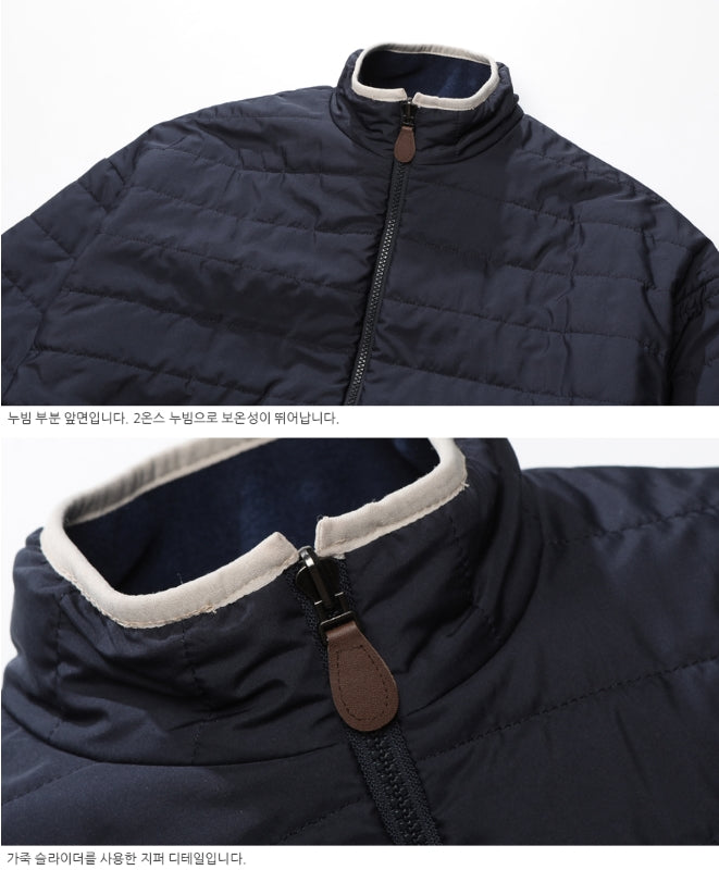 ダブルユーブイプロジェクト(WV PROJECT) DILL LINE REVERSIBLE FLEECE ZIPUP NAVY MJOT7296