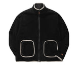 ダブルユーブイプロジェクト(WV PROJECT) DILL LINE REVERSIBLE FLEECE ZIPUP BLACK MJOT7296