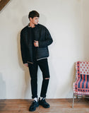 ダブルユーブイプロジェクト(WV PROJECT) DILL LINE REVERSIBLE FLEECE ZIPUP BLACK MJOT7296