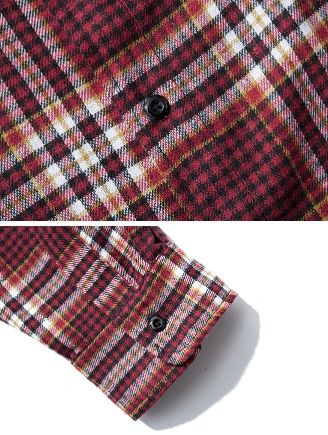 セイントペイン(SAINTPAIN) SP FLANNEL CHECK SHIRTS-RED