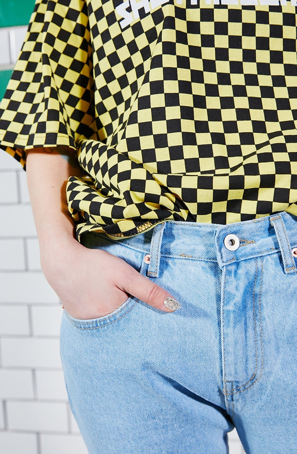 シディスコンマ(SHETHISCOMMA) LIGHT WIDE DENIM PANTS