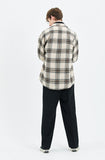 セイントペイン(SAINTPAIN)SP FLANNEL CHECK SHIRTS-BEIGE