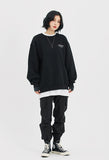 セイントペイン(SAINTPAIN)SP VARIATION LOGO CREW NECK-BLACK