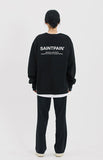 セイントペイン(SAINTPAIN)SP VARIATION LOGO CREW NECK-BLACK