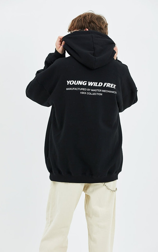 セイントペイン(SAINTPAIN) SP ELLIPSE LOGO HOOD-BLACK