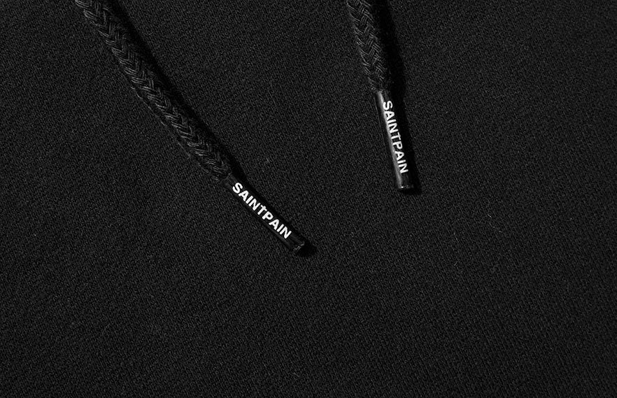 セイントペイン(SAINTPAIN) SP ELLIPSE LOGO HOOD-BLACK