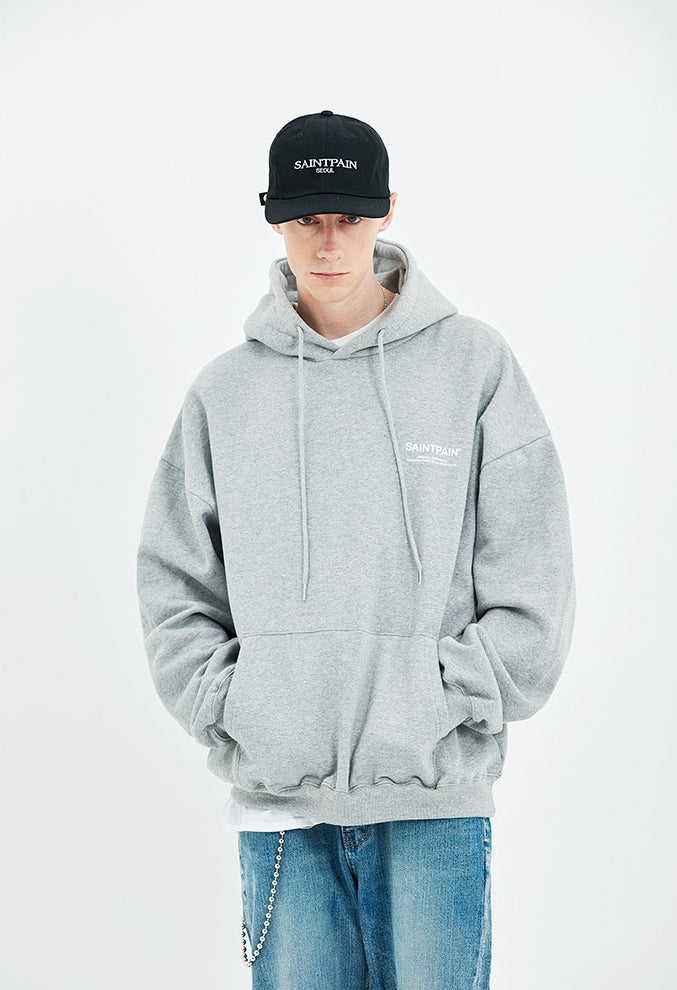 セイントペイン(SAINTPAIN) SP VARIATION LOGO HOOD-GRAY