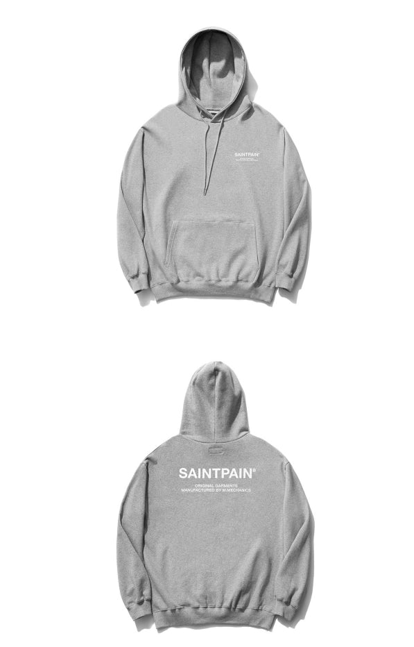 セイントペイン(SAINTPAIN) SP VARIATION LOGO HOOD-GRAY