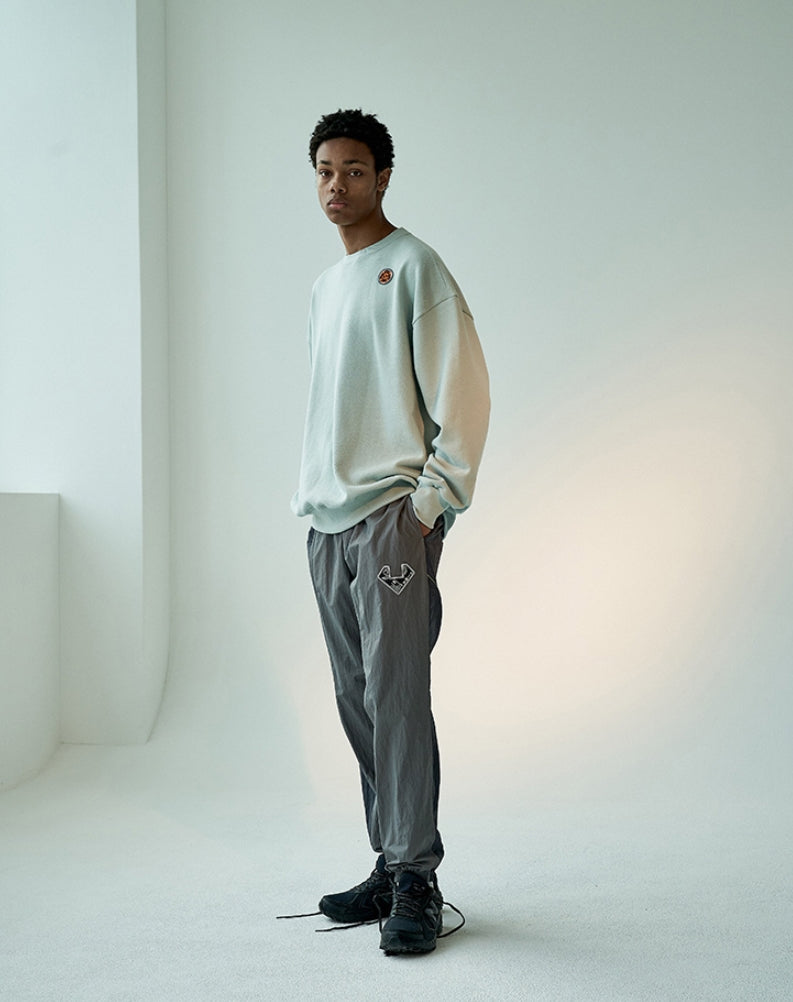 オベルー(OVERR) 19FW COLOR BLOCKED GRAY JOGGER PANTS