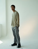 オベルー(OVERR) 19FW COLOR BLOCKED GRAY JOGGER PANTS