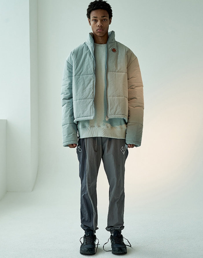 オベルー(OVERR) 19FW COLOR BLOCKED GRAY JOGGER PANTS