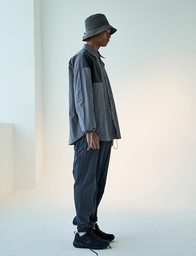 オベルー(OVERR)  19FW COLOR BLOCKED CHARCOAL JOGGER PANTS