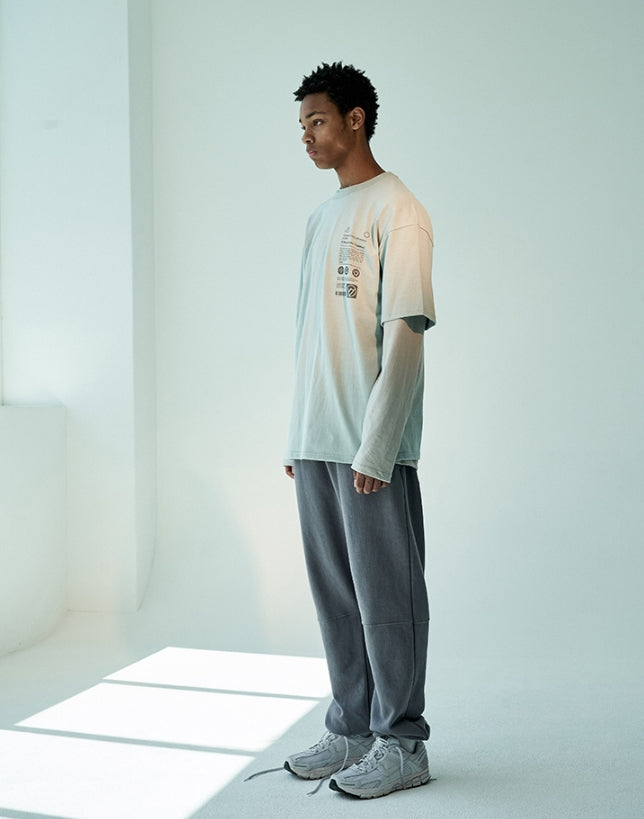 オベルー(OVERR) 19FW MANUAL PRINTING MINT TEE