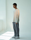 オベルー(OVERR)19FW OVR LOGO IVORY L/S TEE