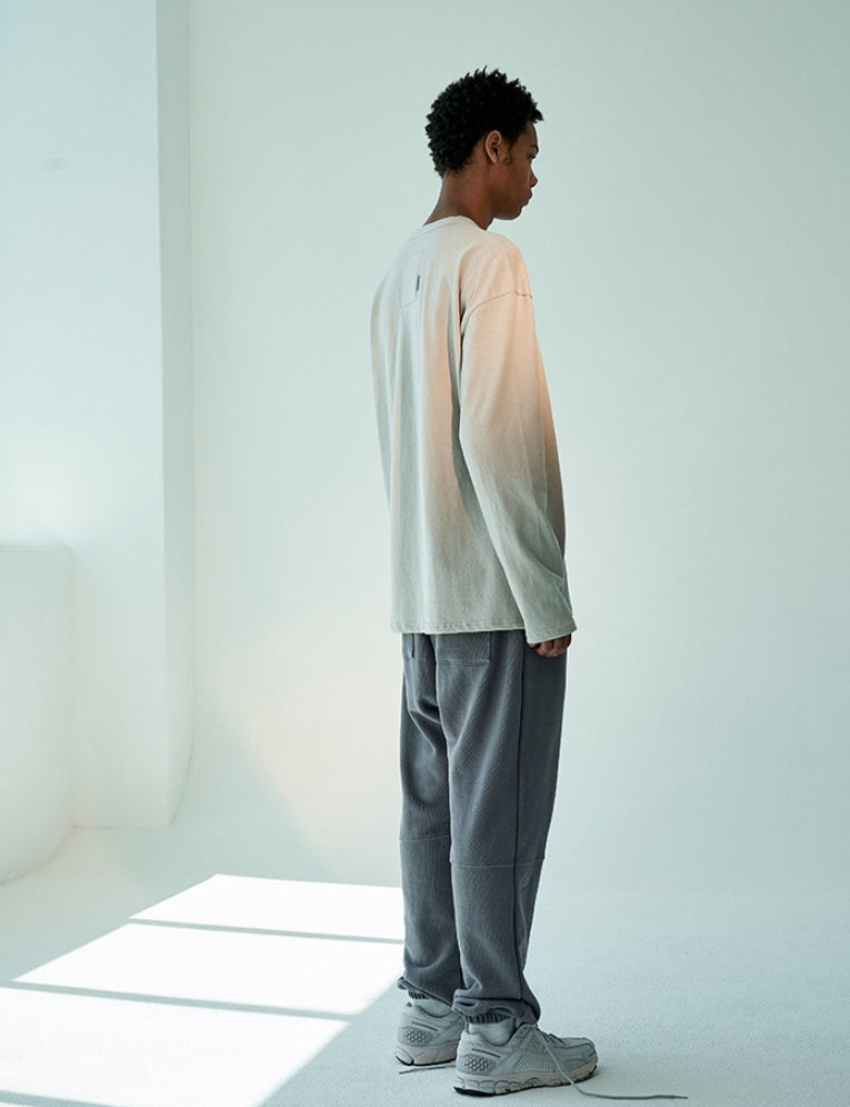 オベルー(OVERR)19FW OVR LOGO IVORY L/S TEE