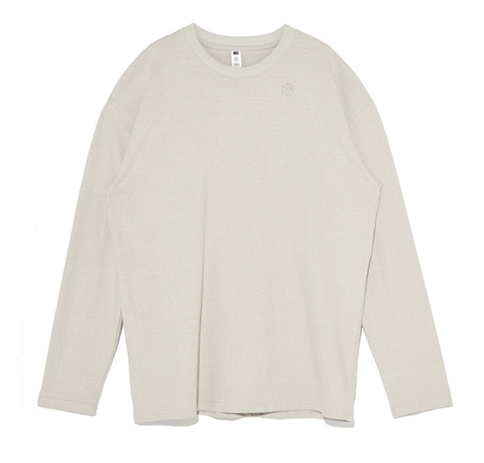 オベルー(OVERR)19FW OVR LOGO IVORY L/S TEE