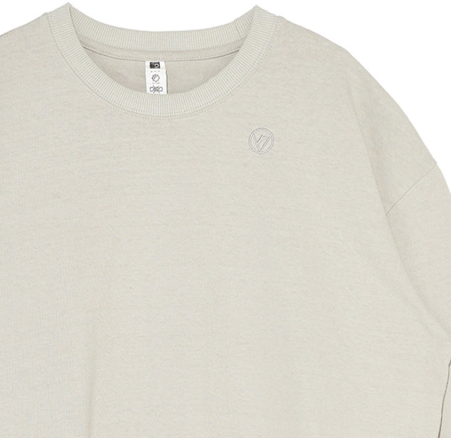 オベルー(OVERR)19FW OVR LOGO IVORY L/S TEE