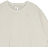 オベルー(OVERR)19FW OVR LOGO IVORY L/S TEE
