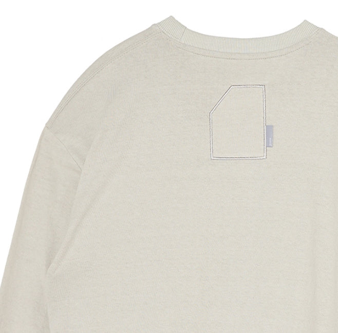オベルー(OVERR)19FW OVR LOGO IVORY L/S TEE