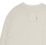 オベルー(OVERR)19FW OVR LOGO IVORY L/S TEE