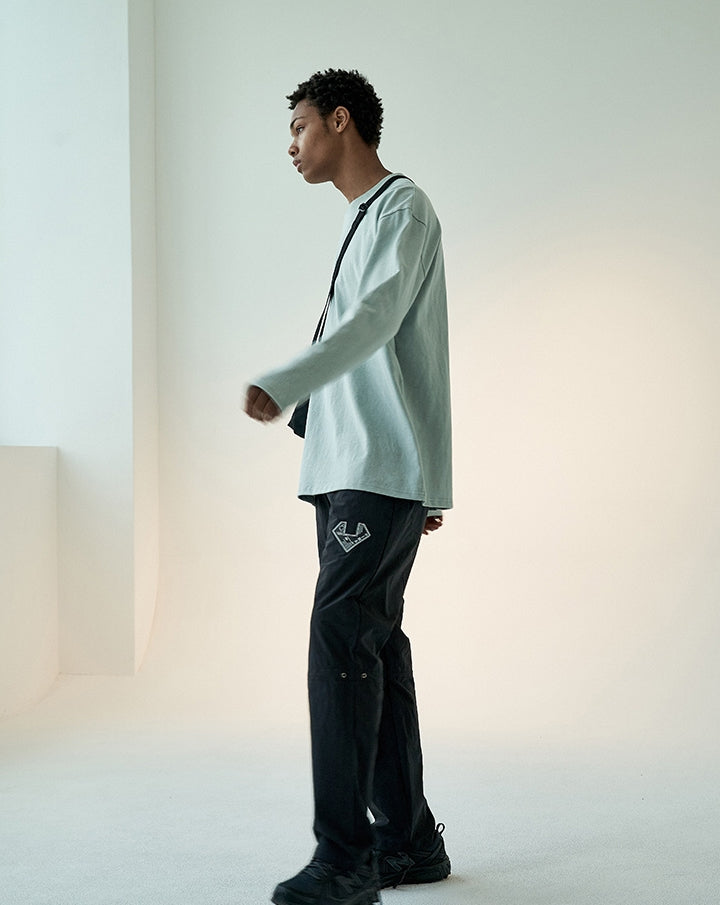 オベルー(OVERR)19FW OVR LOGO MINT LS TEE