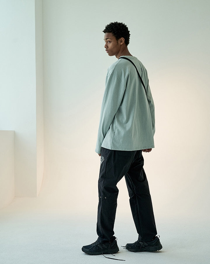 オベルー(OVERR)19FW OVR LOGO MINT LS TEE