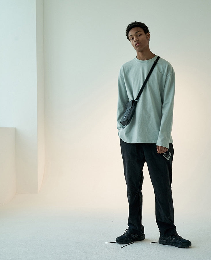 オベルー(OVERR)19FW OVR LOGO MINT LS TEE