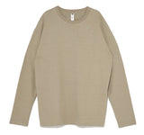 オベルー(OVERR)19FW OVR LOGO KHAKI L/S TEE