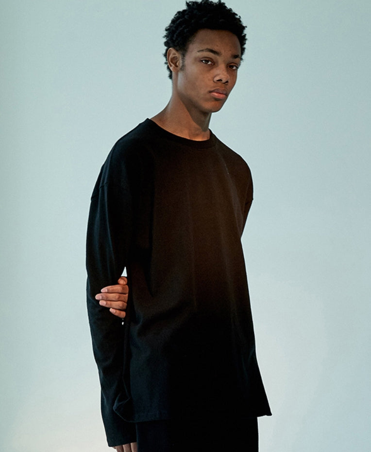 オベルー(OVERR)19FW OVR LOGO BLACK L/S TEE