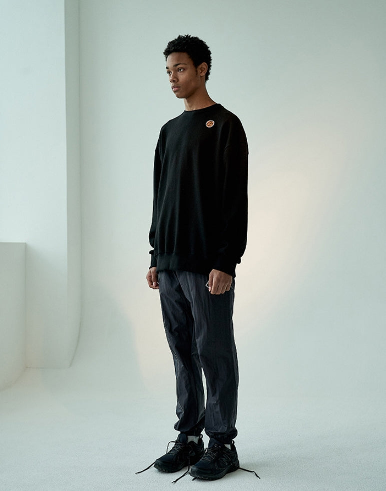 オベルー(OVERR)19FW OVR WAPPEN BLACK SWEATSHIRTS