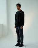 オベルー(OVERR)19FW OVR WAPPEN BLACK SWEATSHIRTS