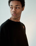 オベルー(OVERR)19FW OVR WAPPEN BLACK SWEATSHIRTS