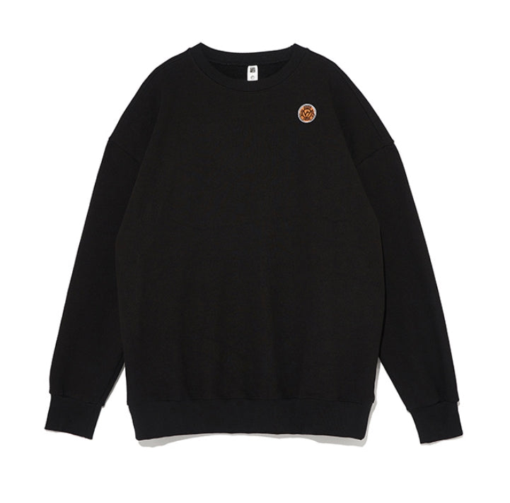 オベルー(OVERR)19FW OVR WAPPEN BLACK SWEATSHIRTS