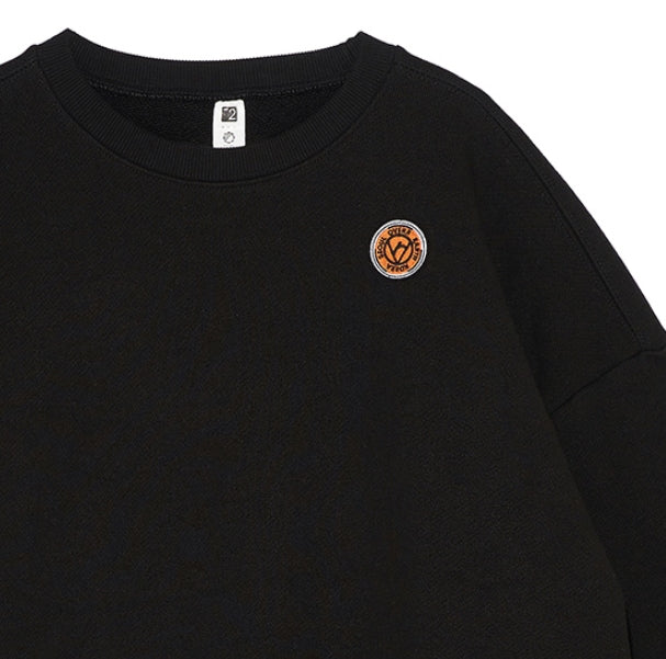 オベルー(OVERR)19FW OVR WAPPEN BLACK SWEATSHIRTS