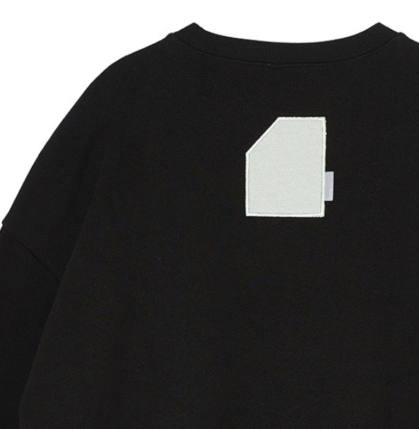 オベルー(OVERR)19FW OVR WAPPEN BLACK SWEATSHIRTS
