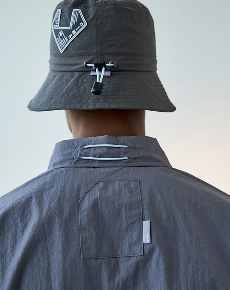 オベルー(OVERR) 19FW COLOR BLOCKED GRAY SHIRTS