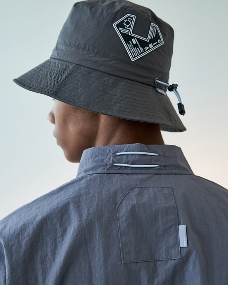 オベルー(OVERR) 19FW COLOR BLOCKED GRAY SHIRTS