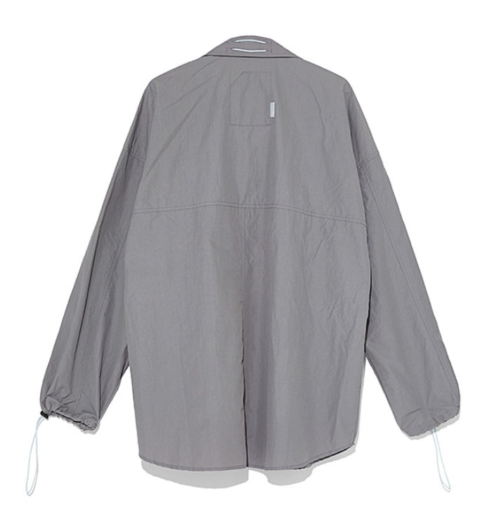 オベルー(OVERR) 19FW COLOR BLOCKED GRAY SHIRTS
