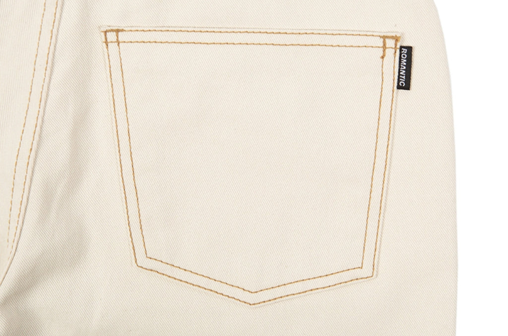 ロマンティッククラウン(ROMANTIC CROWN)SIDE CUT BUTTON PANTS_OATMEAL