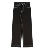 ロマンティッククラウン(ROMANTIC CROWN)  SIDE CUT BUTTON PANTS_BLACK