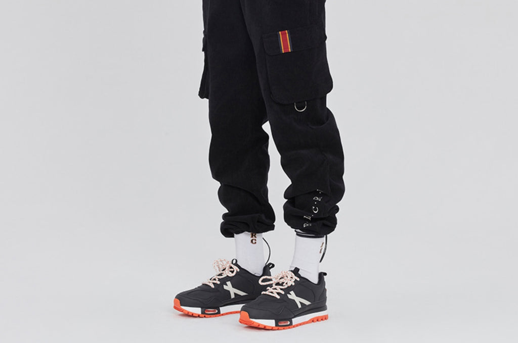 ロマンティッククラウン(ROMANTIC CROWN) CORDUROY POCKET PANTS_BLACK